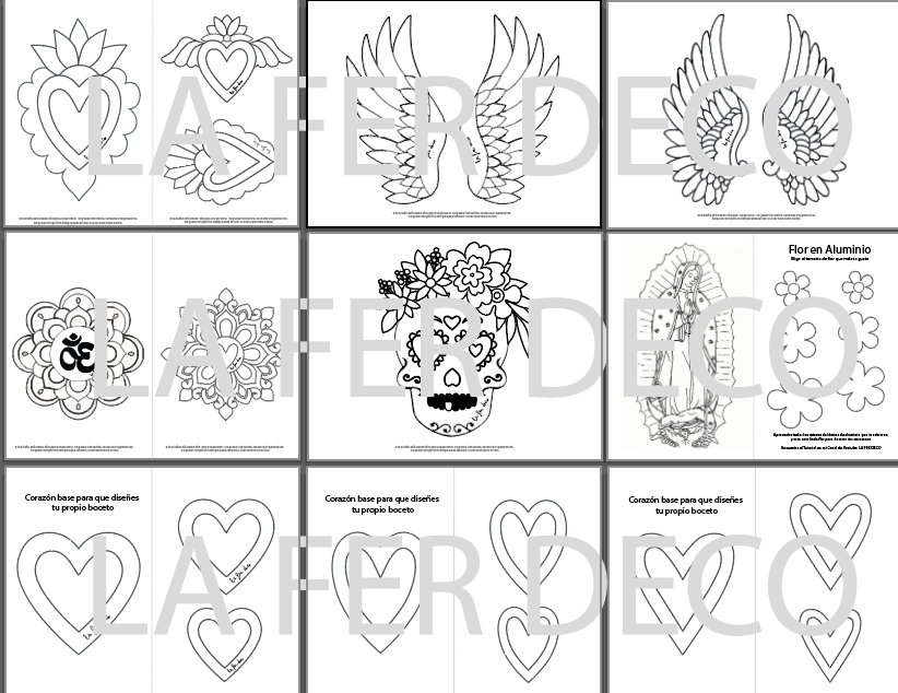BOCETOS PARA REPUJADO - DIGITAL PARA IMPRIMIR