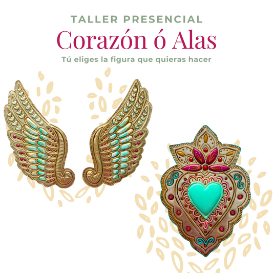 TALLER PRESENCIAL REPUJADO CORAZÓN o ALAS