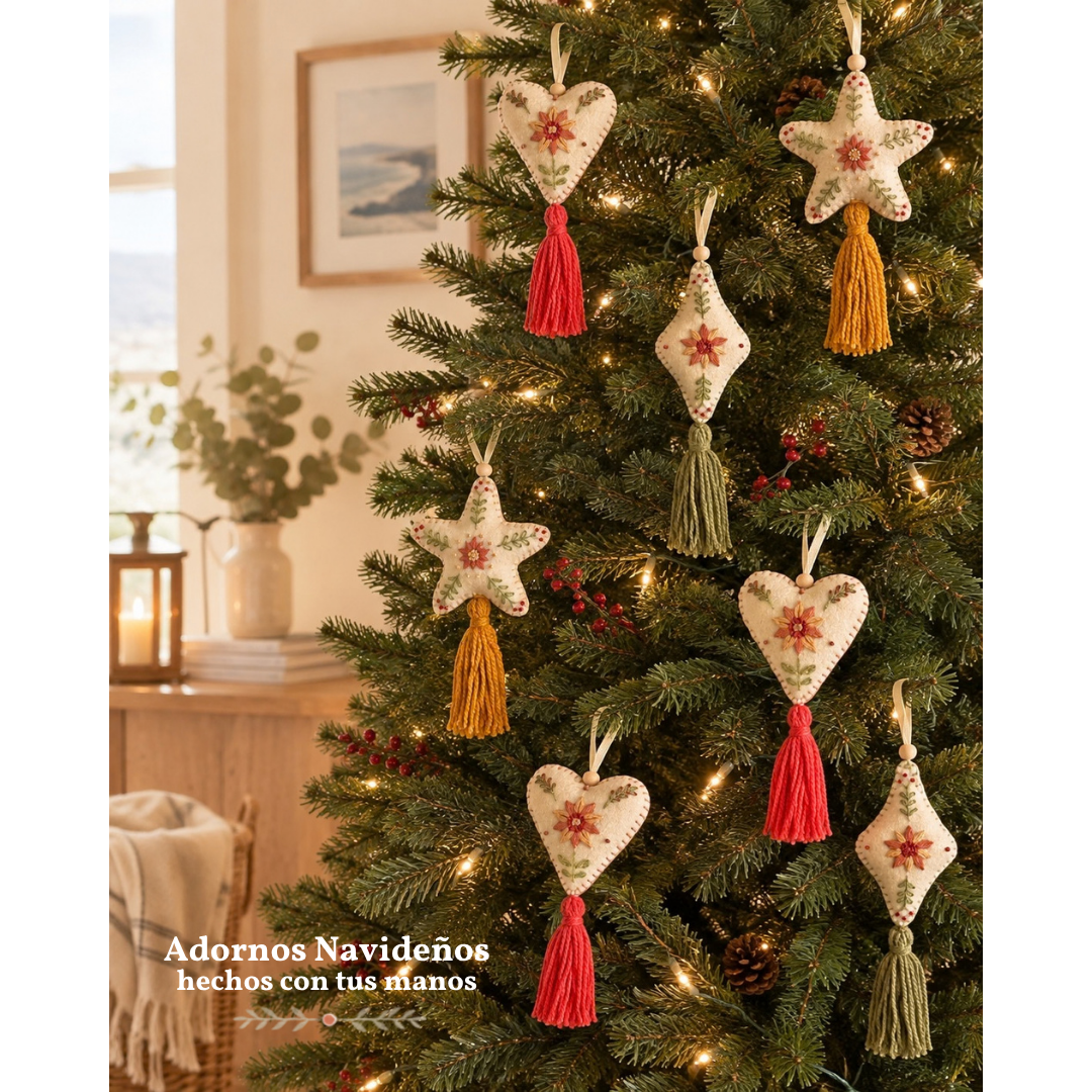 ¡NUEVO! KIT BORDADO - ADORNOS NAVIDAD